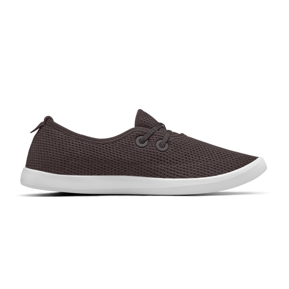 Allbirds Women\'s Boat Shoes Dark Grey - Tree Skippers - 30872YQOV